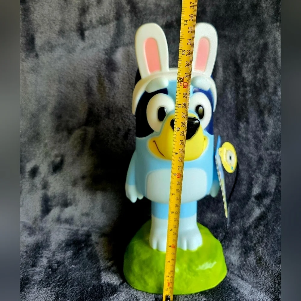 New Lighted Easter Blow Mold decoration Bluey with Bunny Ears home decor plastic